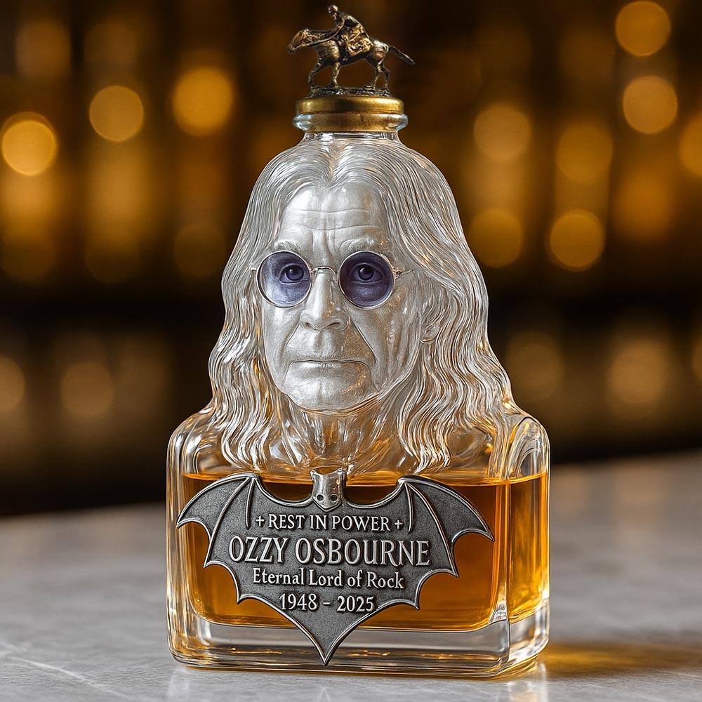 Immortalized in Glass — Whisky Decanter in Tribute to Ozzy Osbourne