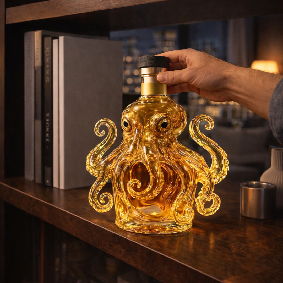 Octopus Edition Whisky Bottle