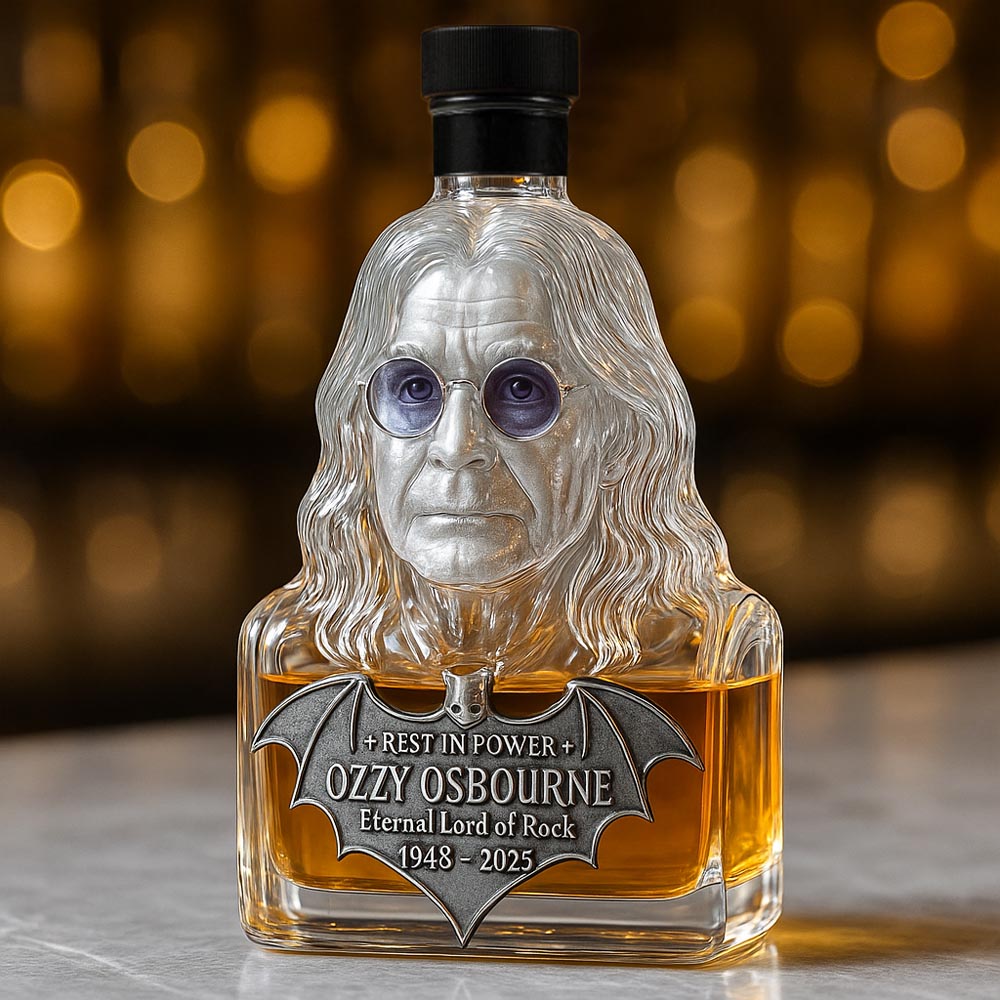 Immortalized in Glass — Whisky Decanter in Tribute to Ozzy Osbourne