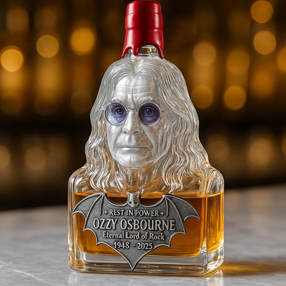 Immortalized in Glass — Whisky Decanter in Tribute to Ozzy Osbourne