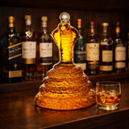 Cobra Whisky Decanter - Sculptural Elegance