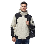 Kavell Hooded Colour-Block Coat