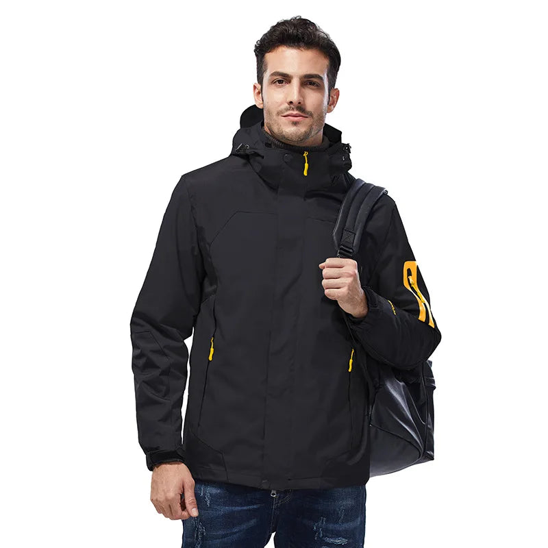 Kavell Hooded Colour-Block Coat