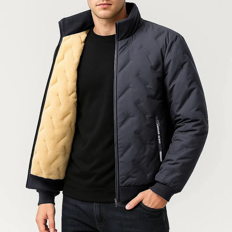 Kavell Zip-Up jacket with Stand Collar