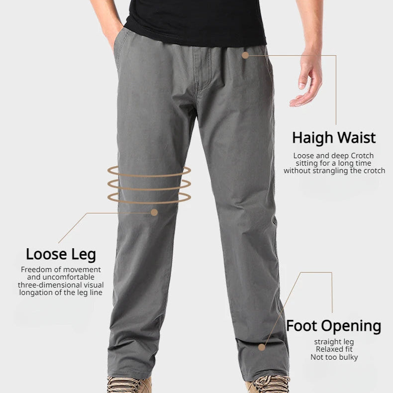 Kavell Cotton Cargo Trousers Elastic