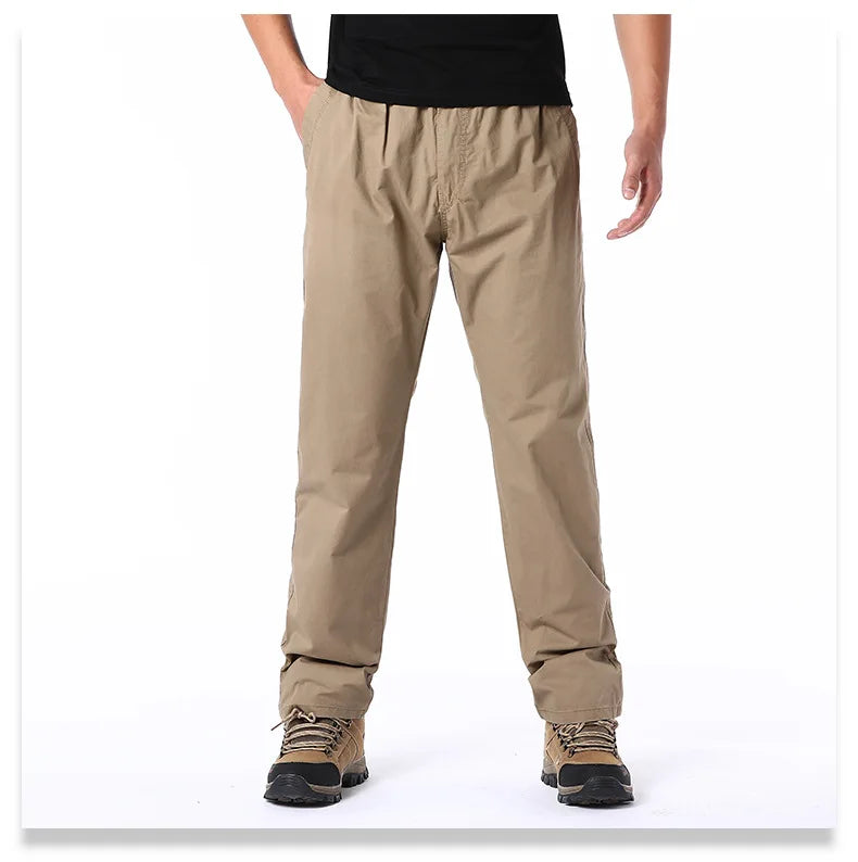 Kavell Cotton Cargo Trousers Elastic