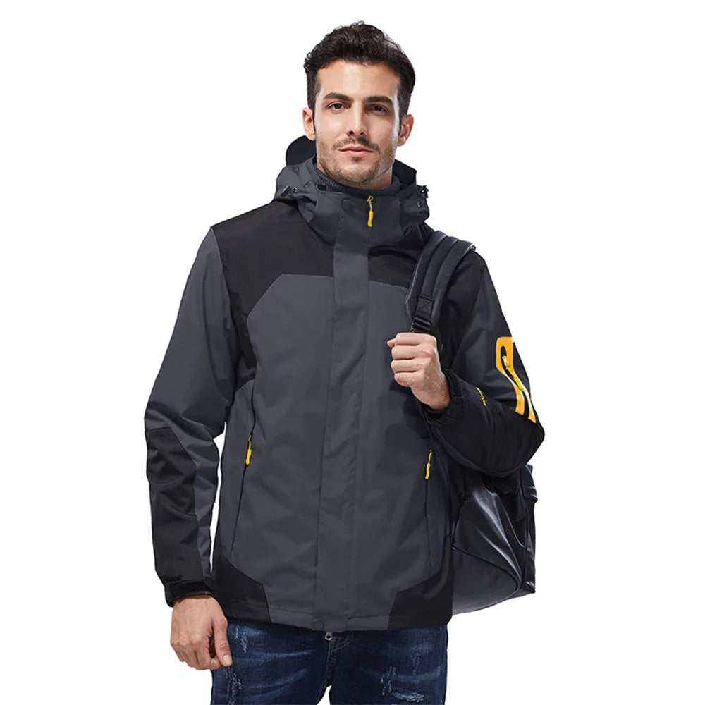 Kavell Hooded Colour-Block Coat