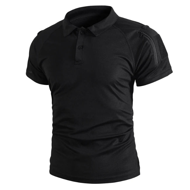 Men’s Lapel T-Shirt – Breathable Outdoor Top