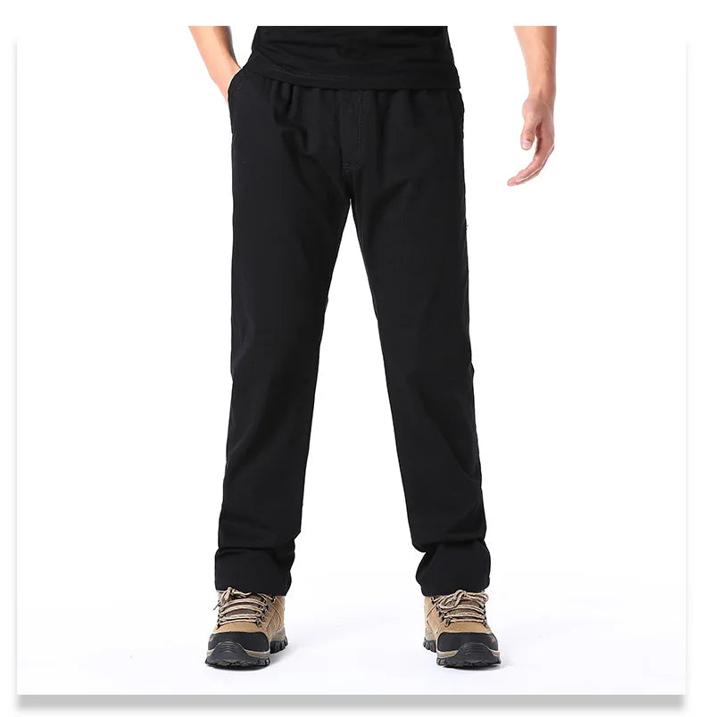 Kavell Cotton Cargo Trousers Elastic