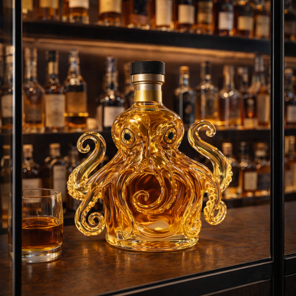 Octopus Edition Whisky Bottle