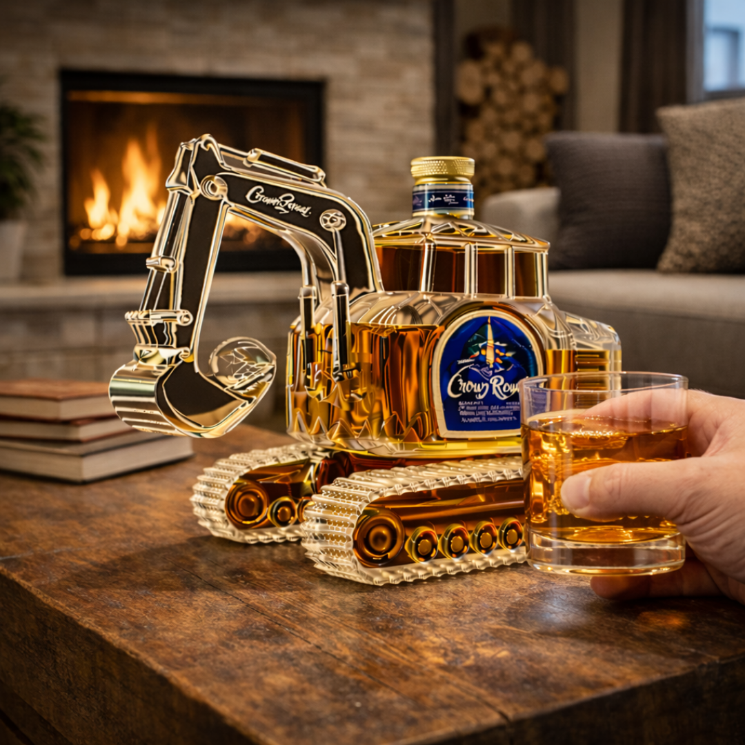 Whisky Bottle - Excavator Edition: The Essence of Strength