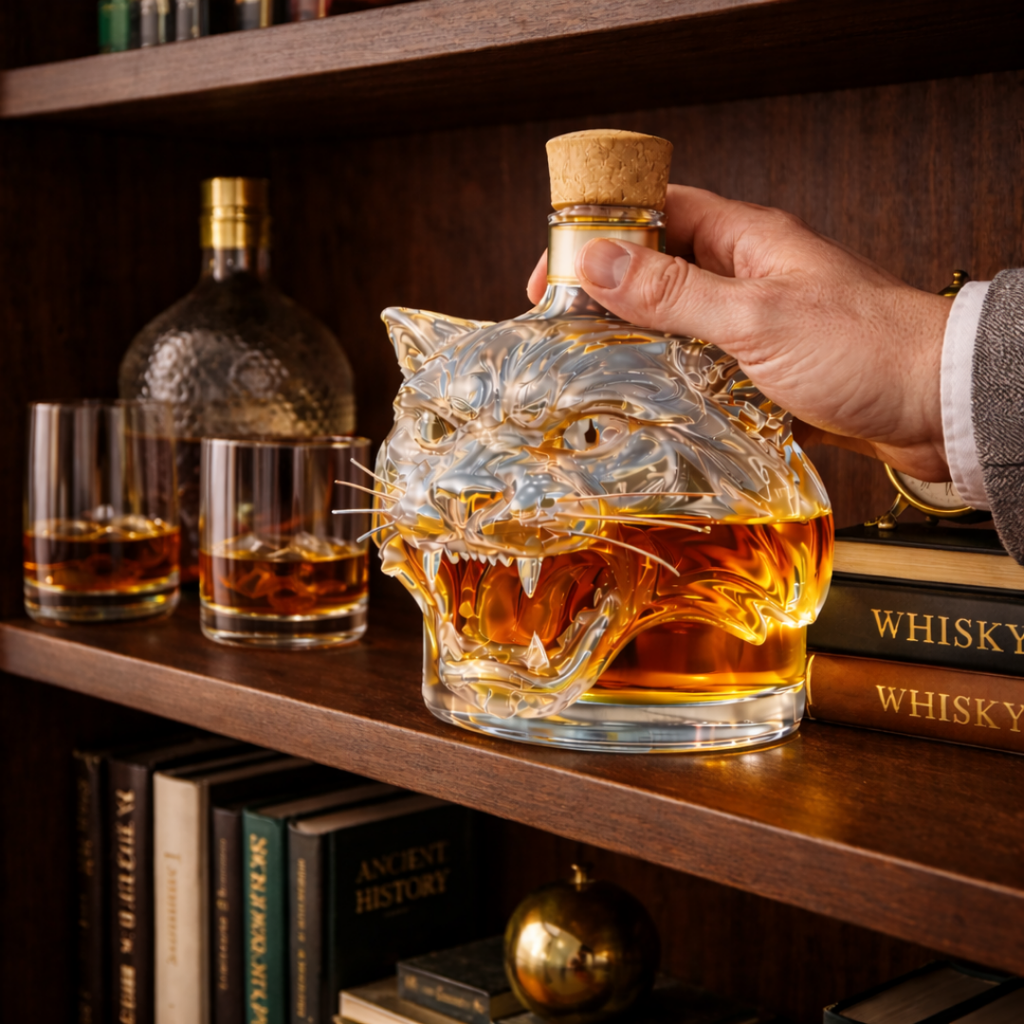 Tiger' Whisky Decanter