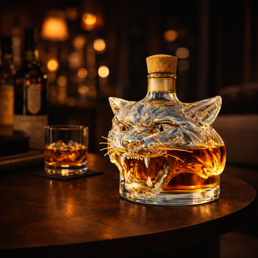 Tiger' Whisky Decanter