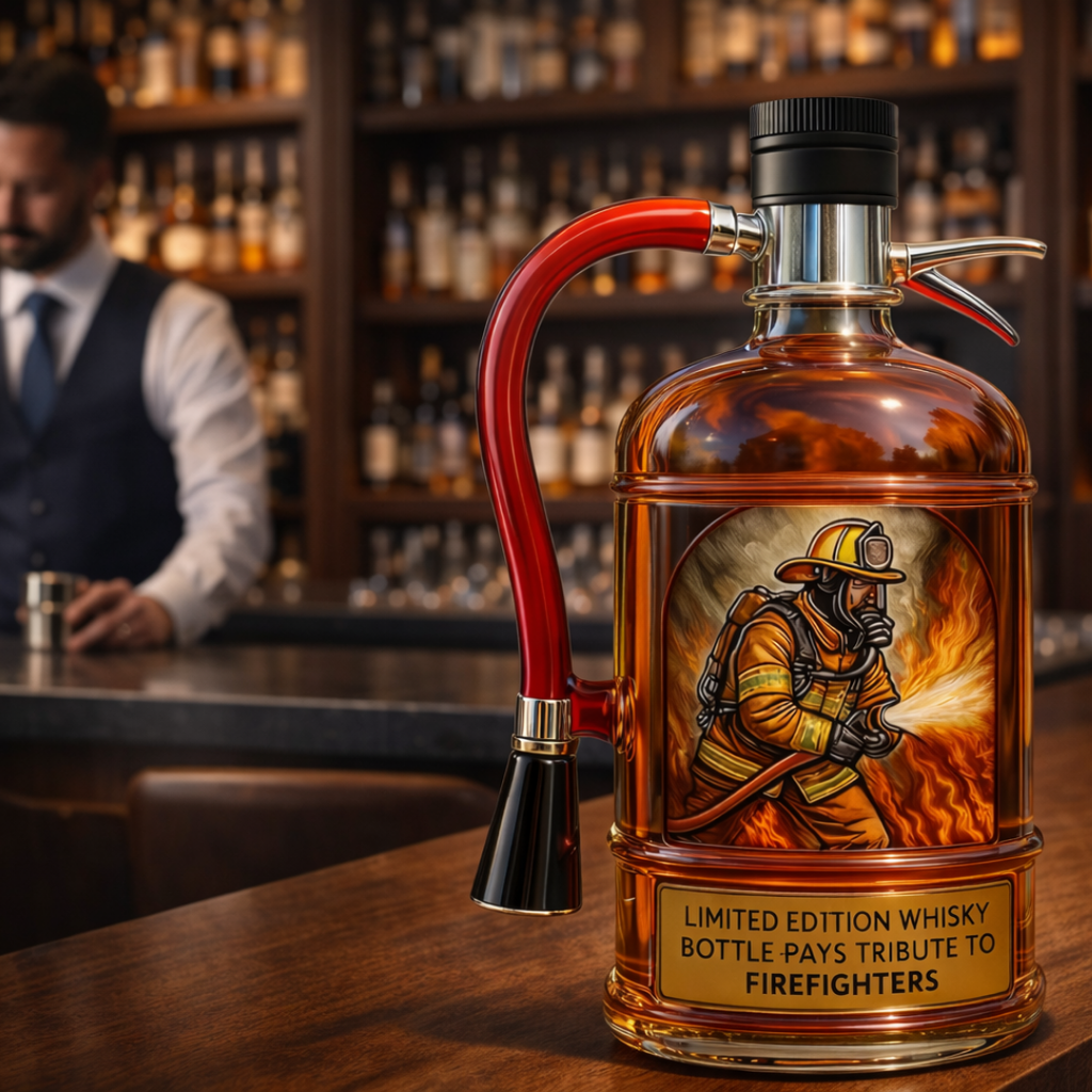 Decorative Whisky Bottle - Fire Extinguisher Design