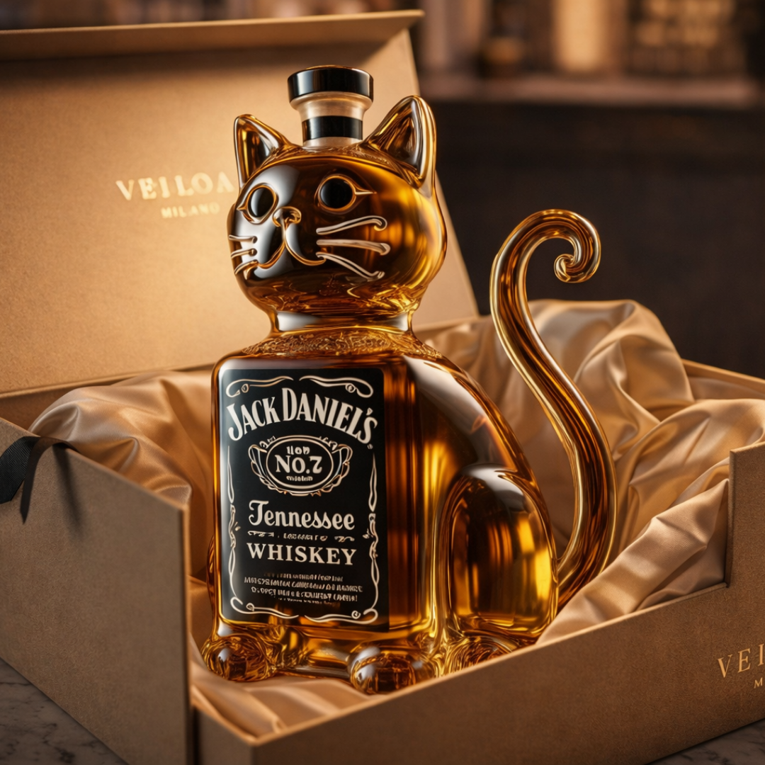 Whisky Bottle - Cat Edition