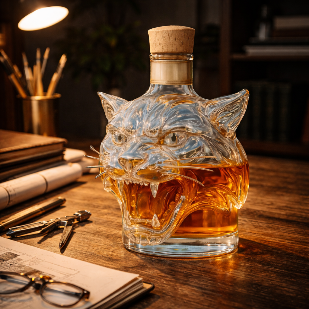 Tiger' Whisky Decanter