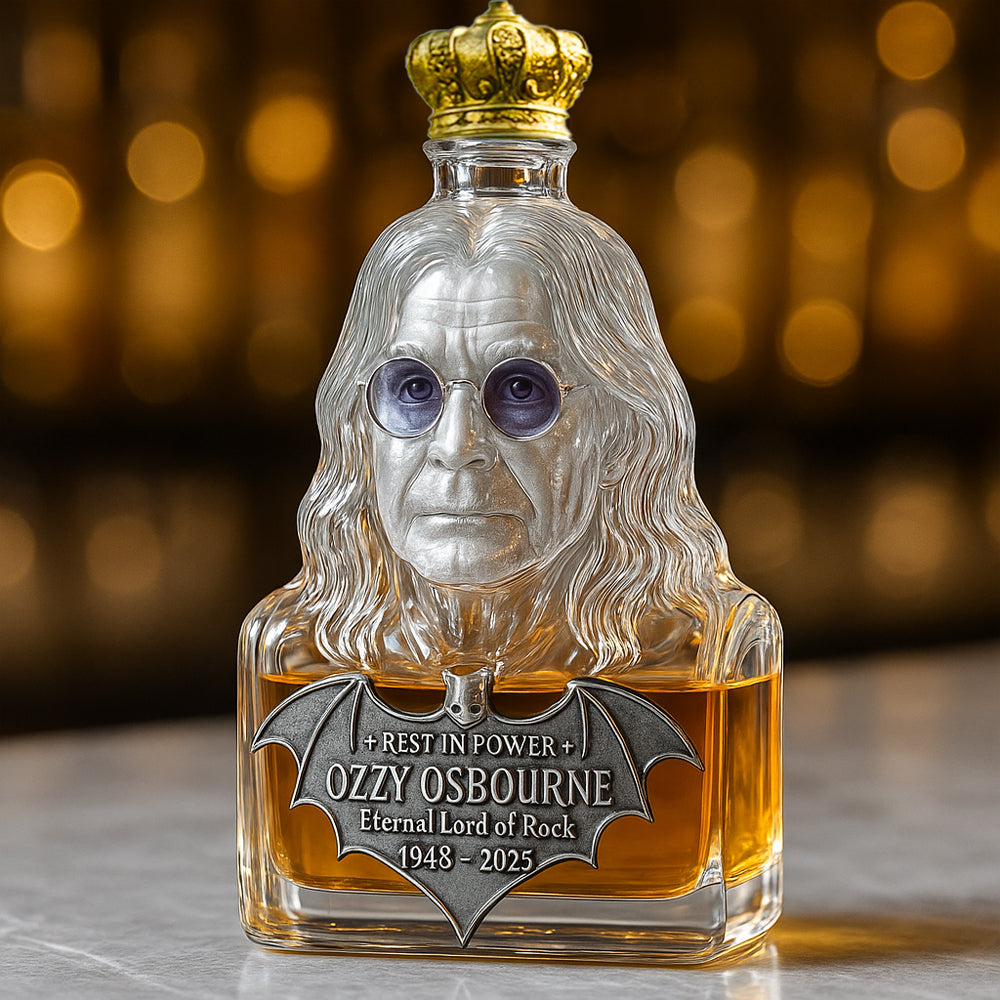 Immortalized in Glass — Whisky Decanter in Tribute to Ozzy Osbourne