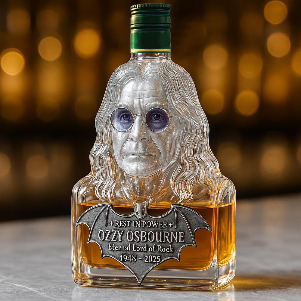 Immortalized in Glass — Whisky Decanter in Tribute to Ozzy Osbourne