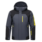 Kavell Hooded Colour-Block Coat